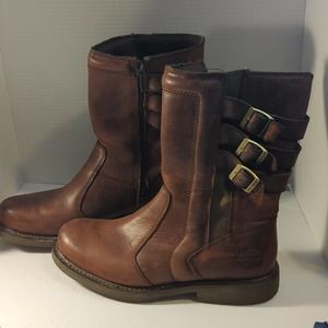Harley Davidson Brown Riding Boots with Buckles 11M